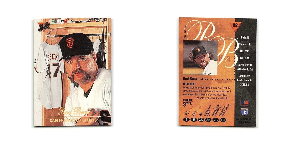 Rod Beck 1994 Studio #82 San Francisco Giants Baseball Card NM