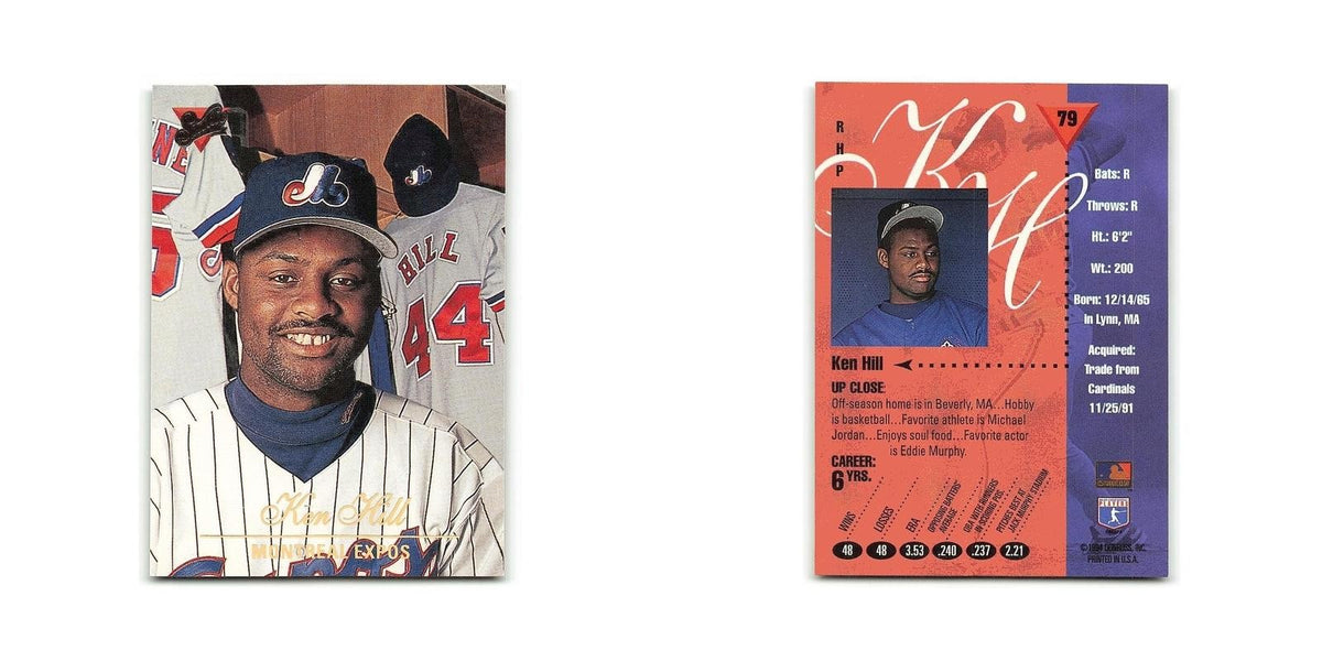 Ken Hill 1994 Studio #79 Montreal Expos Baseball Card NM