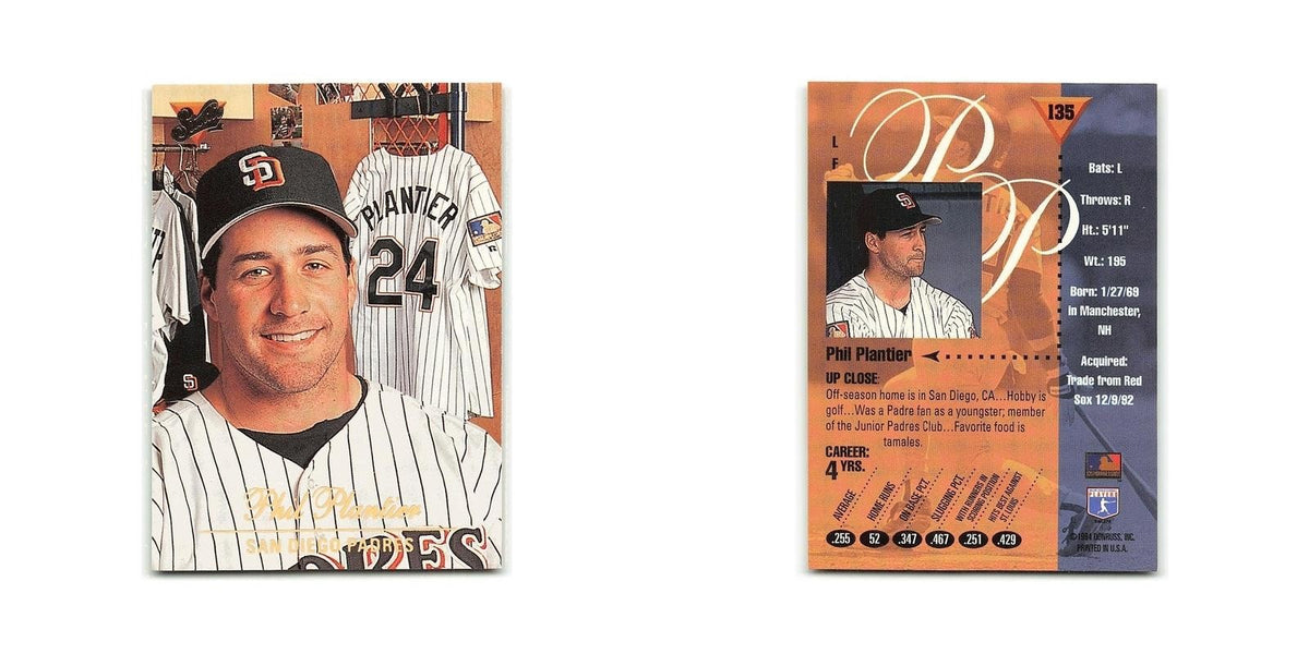 Phil Plantier 1994 Studio #135 San Diego Padres Baseball Card NM