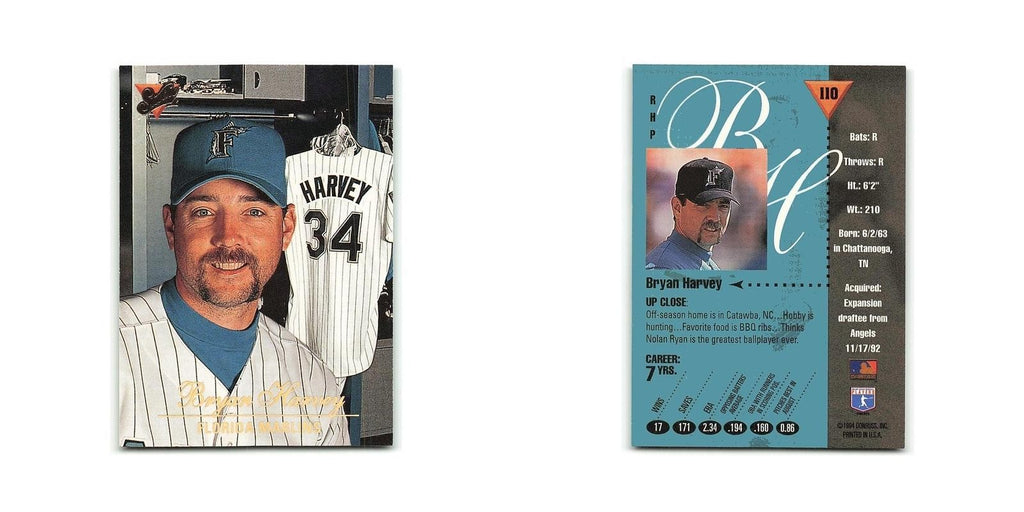 Bryan Harvey 1994 Studio #110 Florida Marlins Baseball Card NM