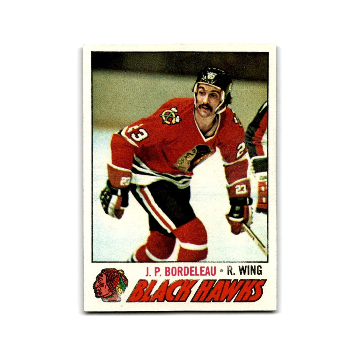1977 Topps J.P. Bordeleau Chicago Blackhawks #156