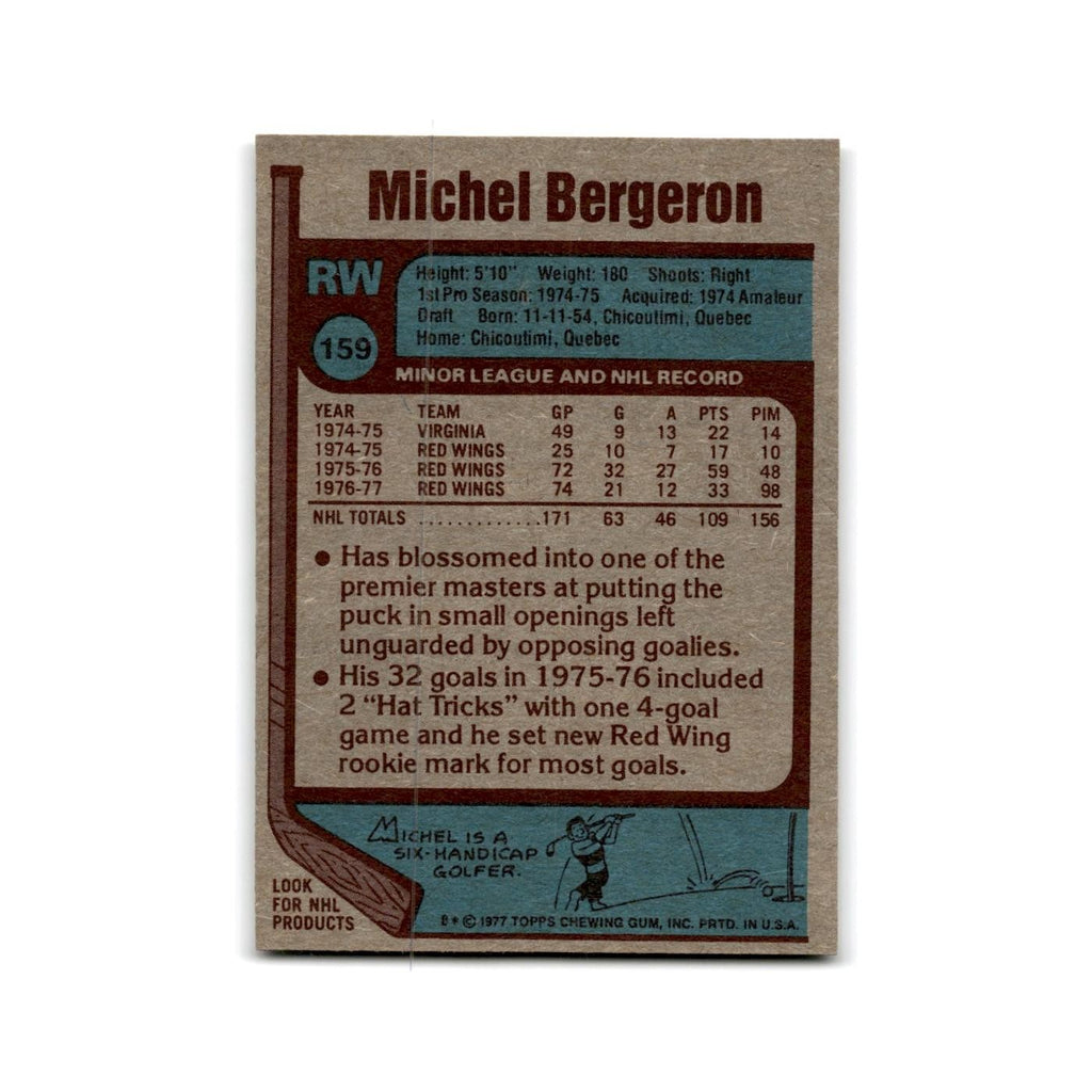 1977 Topps Michel Bergeron New York Islanders #159