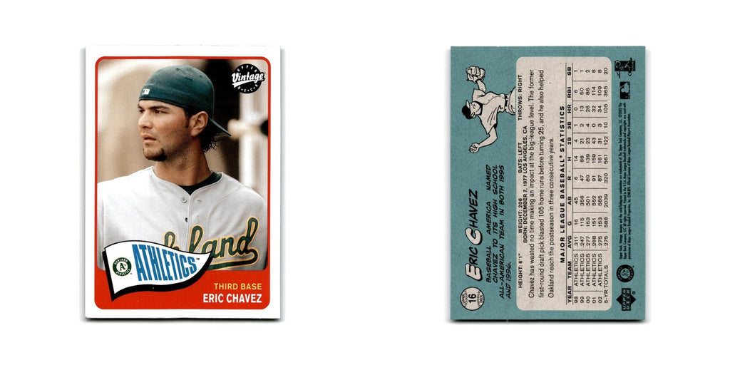 2003 Upper Deck Vintage Eric Chavez Athletics #16