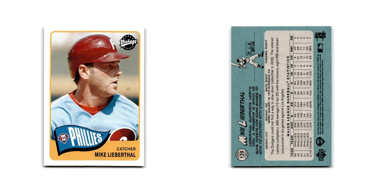 2003 Upper Deck Vintage Mike Lieberthal Phillies #139