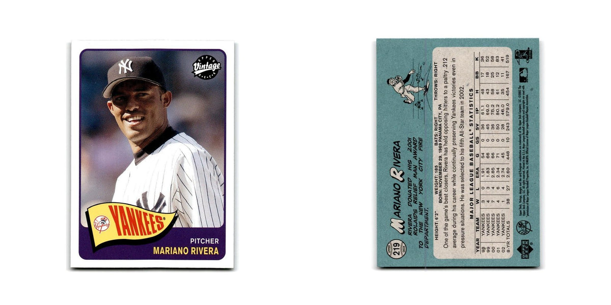 2003 Upper Deck Vintage Mariano Rivera Yankees #219