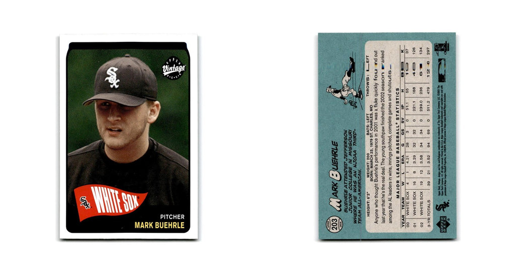 2003 Upper Deck Vintage Mark Buehrle White Sox #203