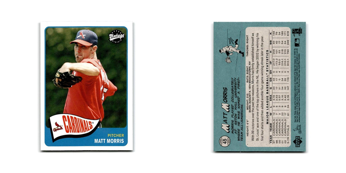 2003 Upper Deck Vintage Matt Morris Cardinals #45