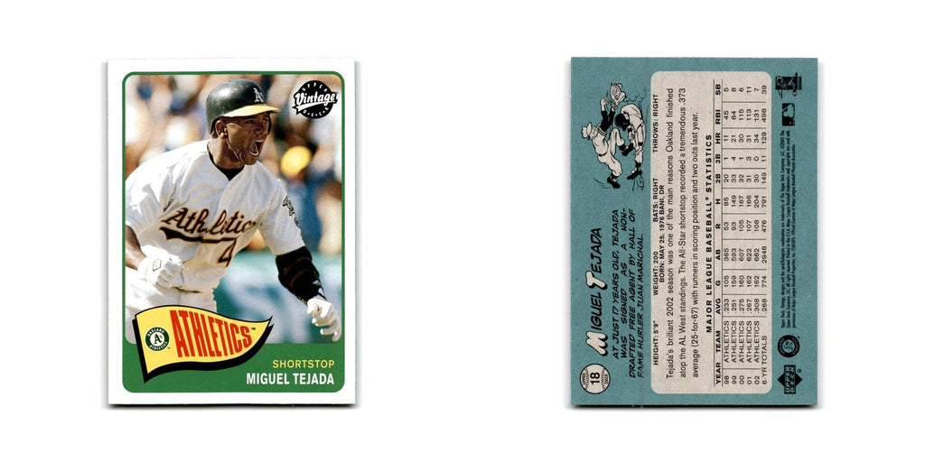 2003 Upper Deck Vintage Miguel Tejada Athletics #18