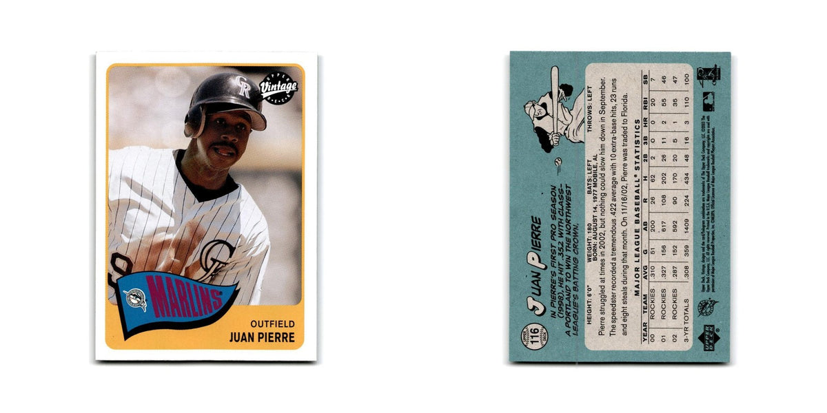 2003 Upper Deck Vintage Juan Pierre Florida Marlins #116