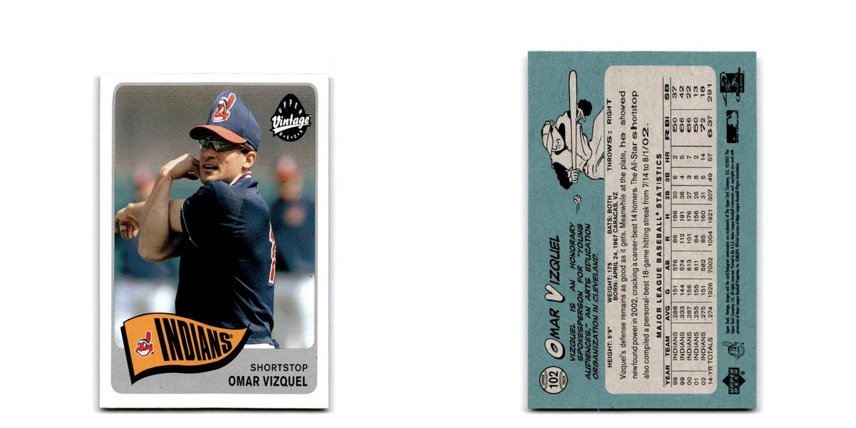 2003 Upper Deck Vintage Omar Vizquel Indians #102