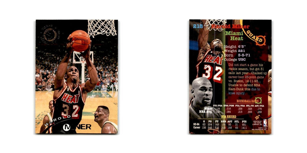 1994 Topps Stadium Club Harold Miner Heat #218
