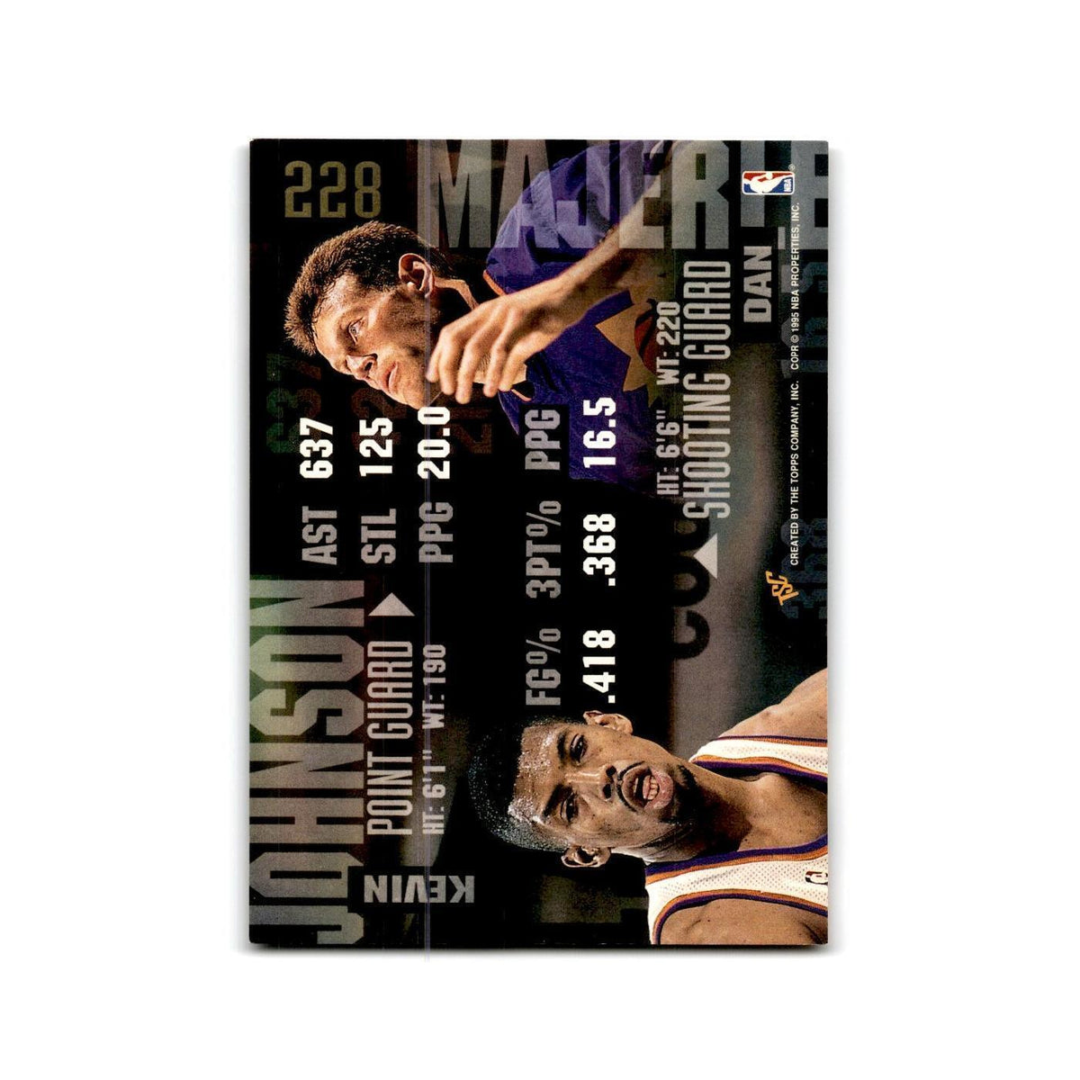 1994 Topps Stadium Club Kevin Johnson/Dan Majerle Suns #228