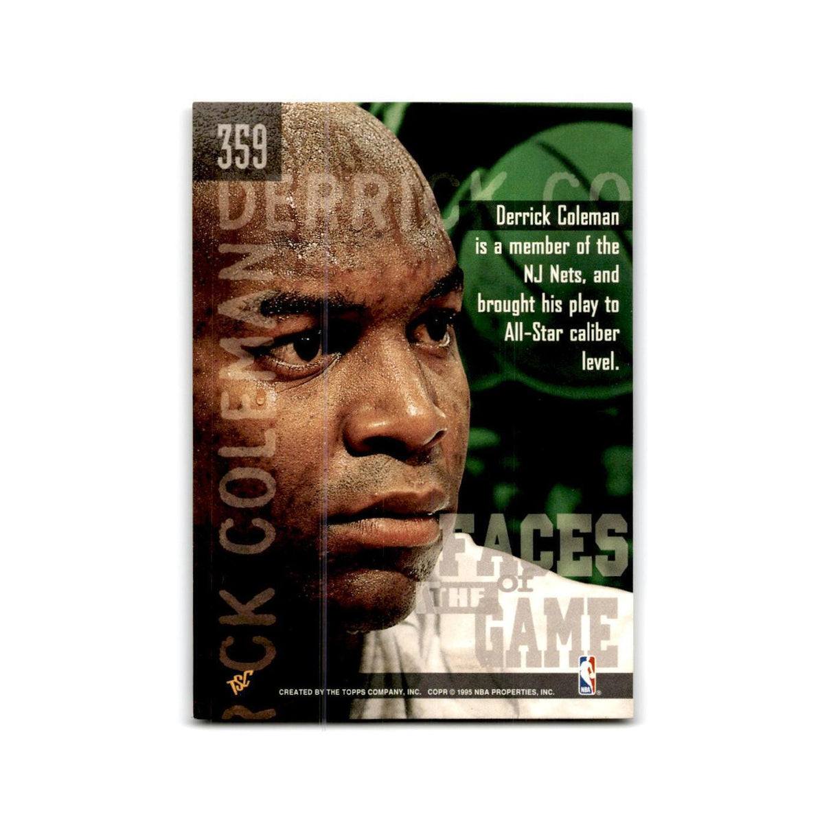 1994 Topps Stadium Club Derrick Coleman Nets #359