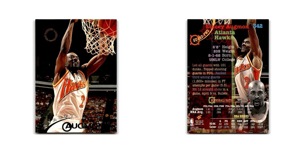 1994 Topps Stadium Club Stacey Augmon Hawks #342