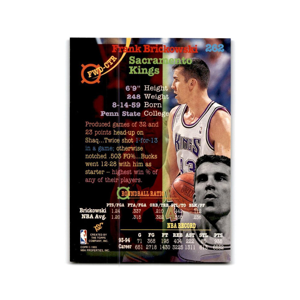 1994 Topps Stadium Club Frank Brickowski Kings #262