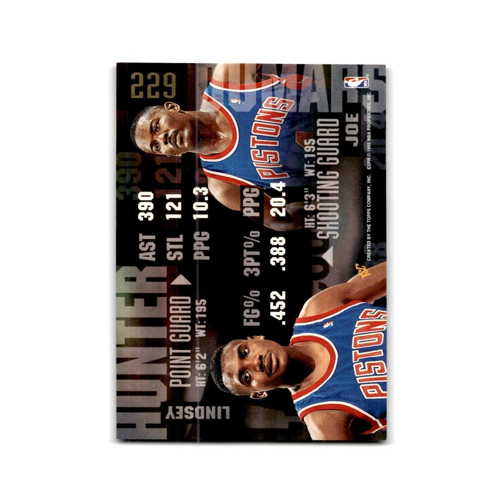 1994 Topps Stadium Club Lindsey Hunter/Joe Dumars Pistons #229
