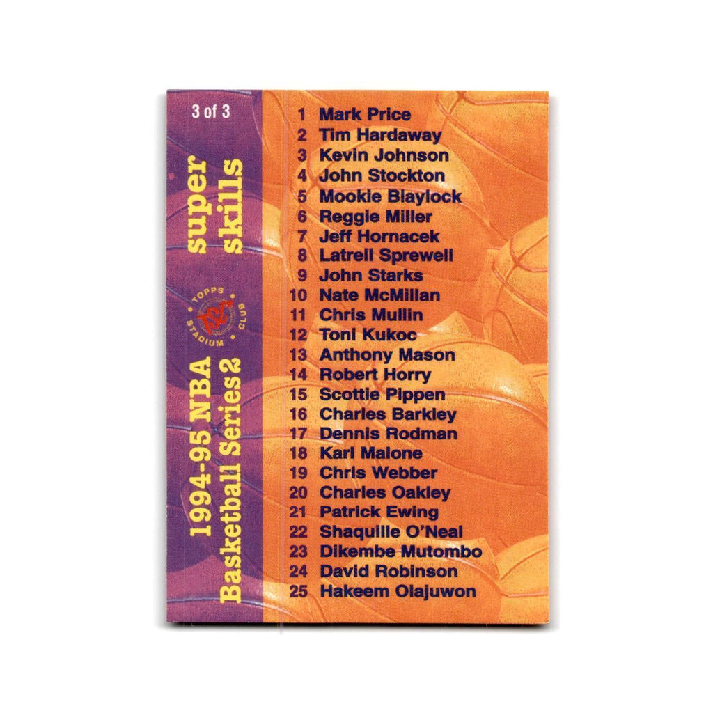 1994 Topps Stadium Club Team of the future Checklist #3