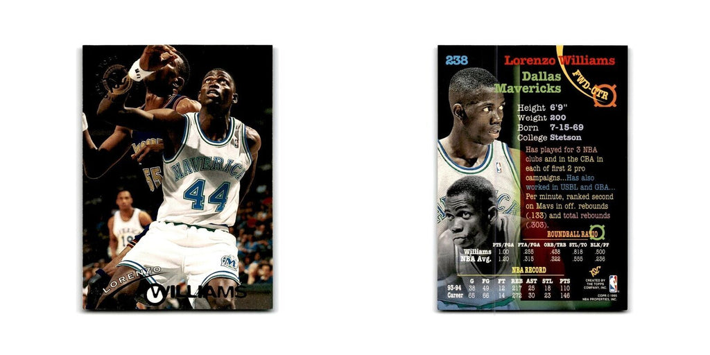 1994 Topps Stadium Club Lorenzo Williams Mavericks #238