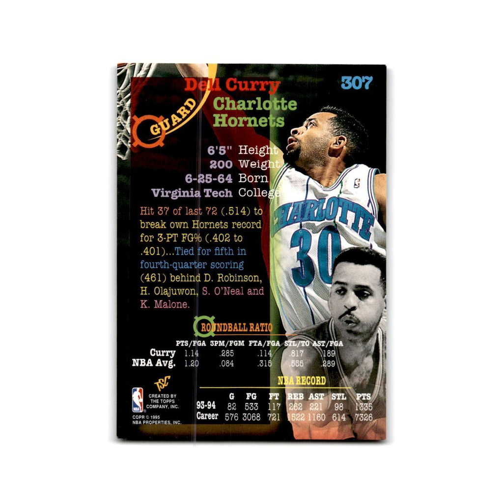 1994 Topps Stadium Club Dell Curry Hornets #307