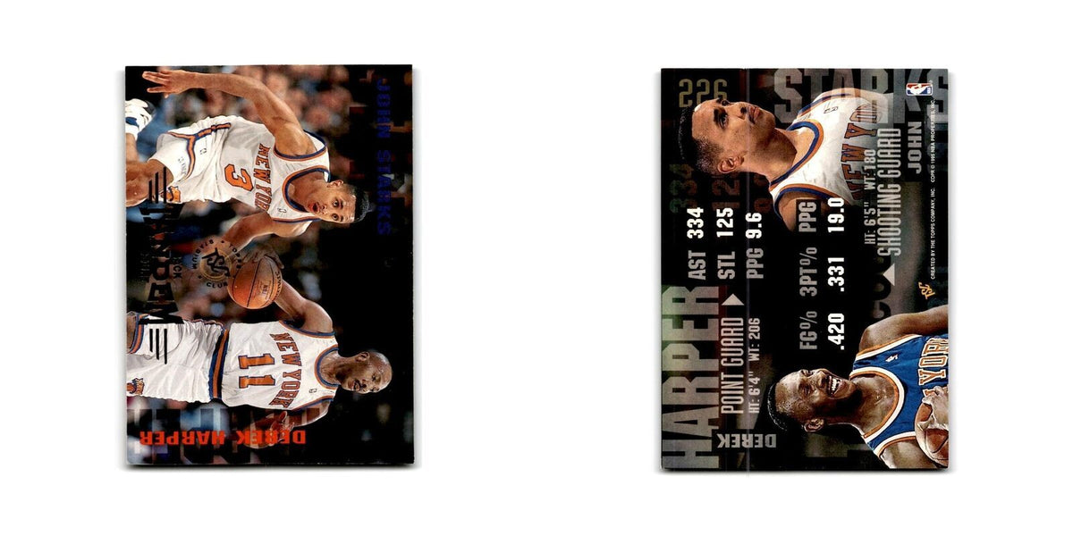 1994 Topps Stadium Club John Starks Derek Harper Knicks #226