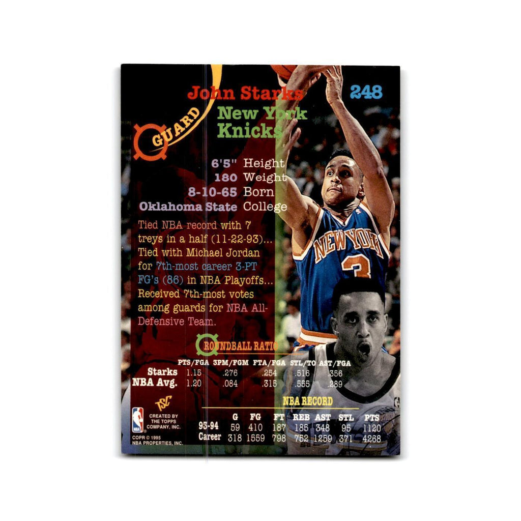 1994 Topps Stadium Club John Starks Knicks #248