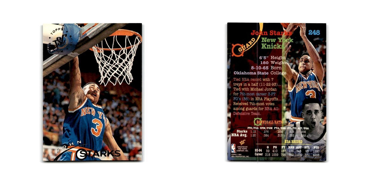 1994 Topps Stadium Club John Starks Knicks #248