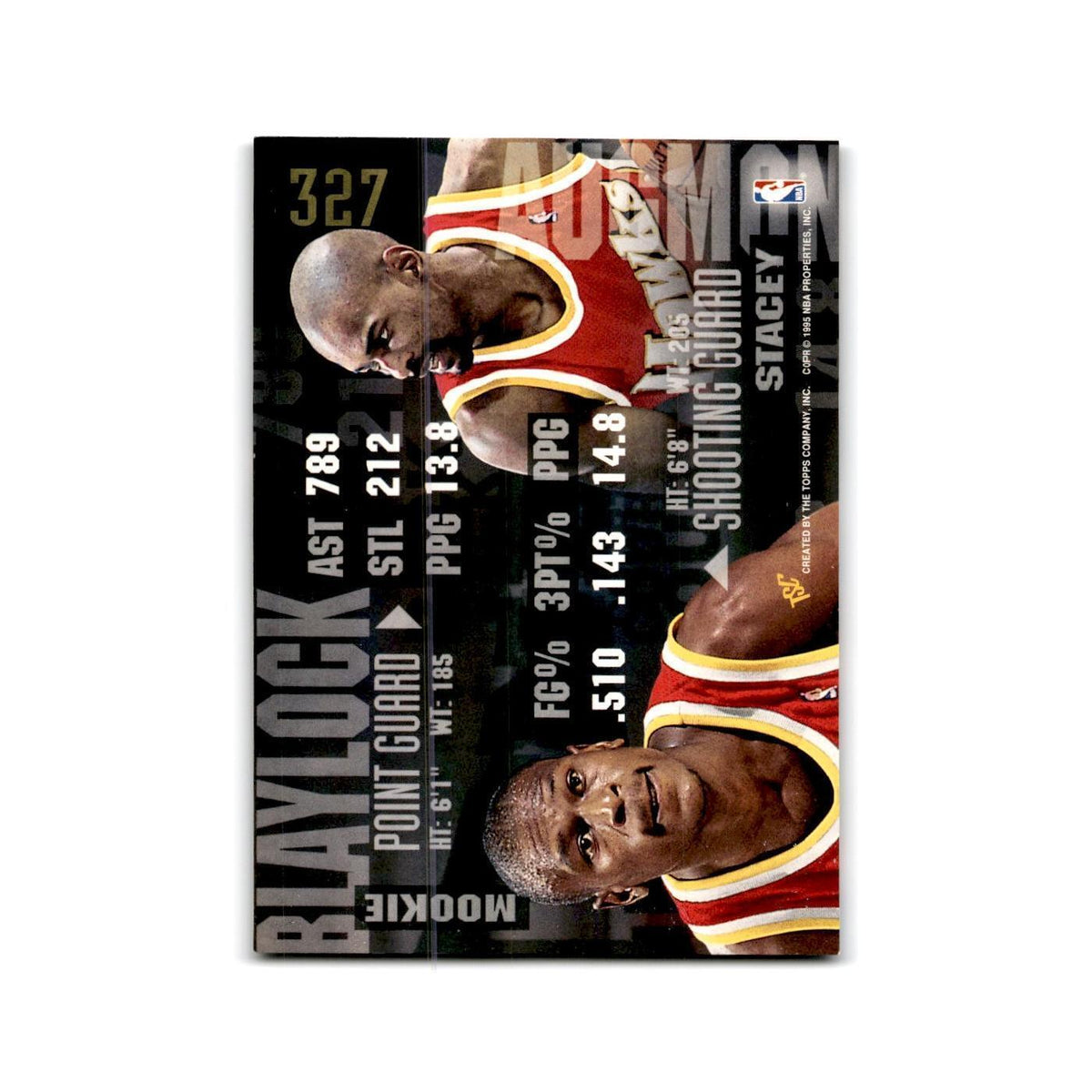 1994 Topps Stadium Club Mookie Blaylock/Stacey Augmon Hawks #327