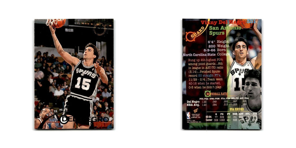 1994 Topps Stadium Club Vinny Del Negro Spurs #331
