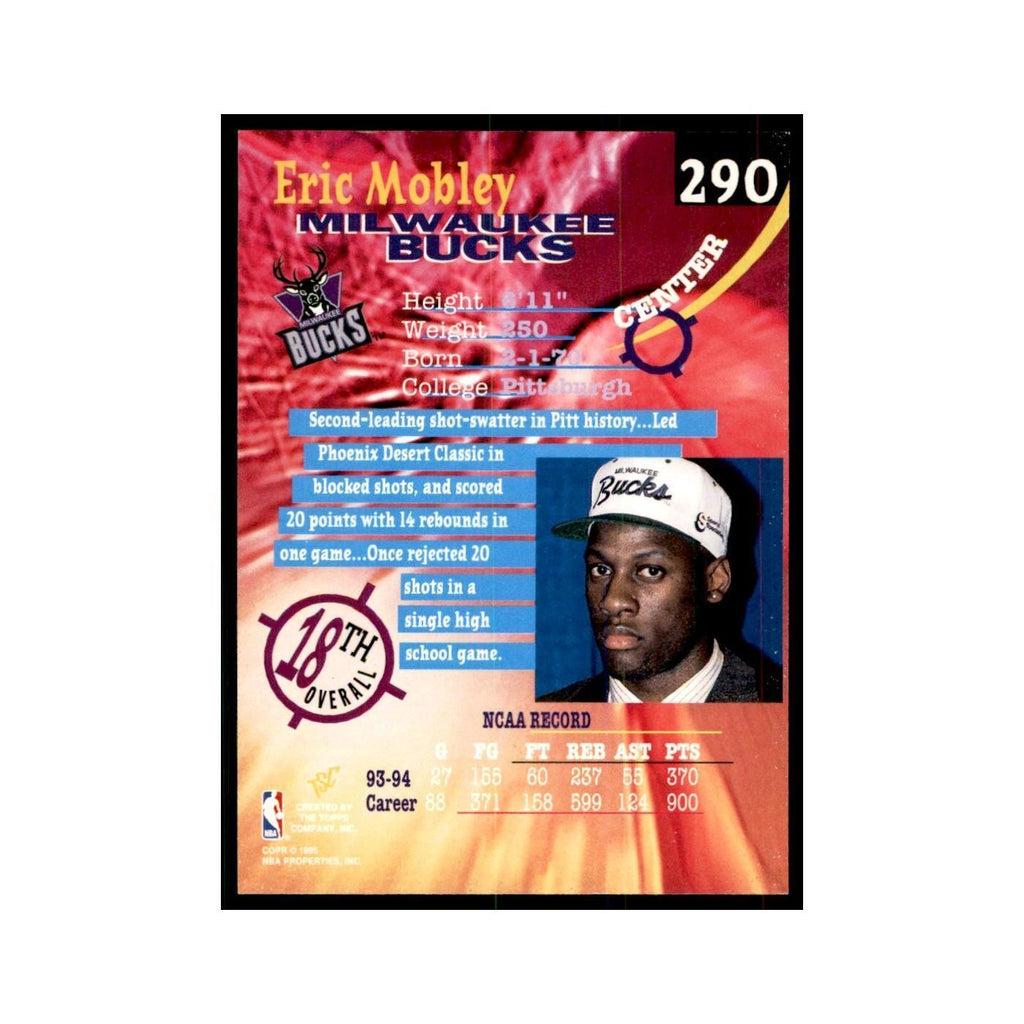 1994 Stadium Club Eric Mobley Basketball Cards #290