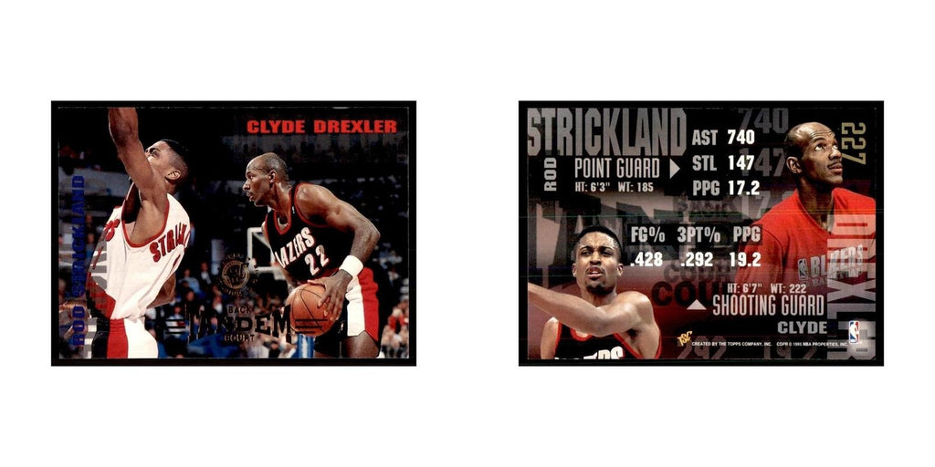 1994 Stadium Club Clyde Drexler/rod Strickland Basketball Cards #227