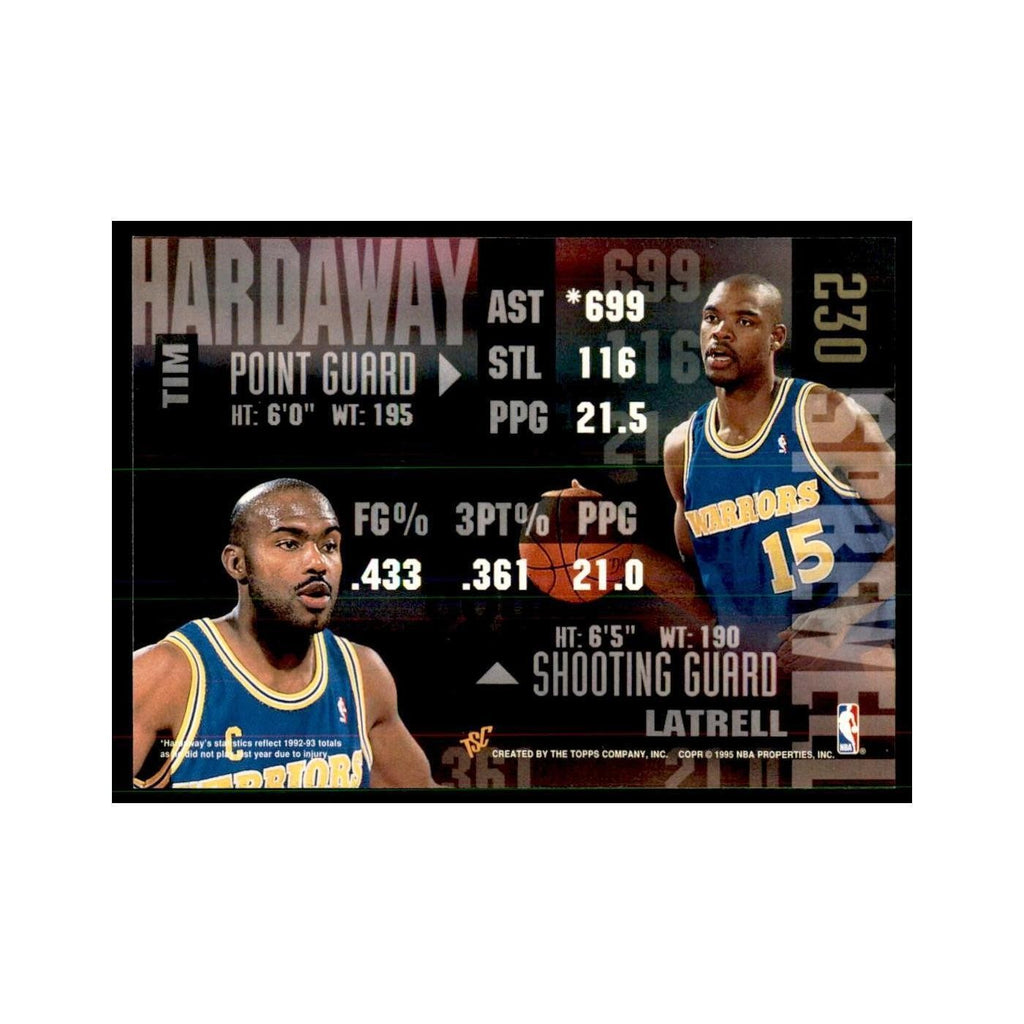 1994 Stadium Club Tim Hardaway/Latrell Sprewell Basketball Cards #230
