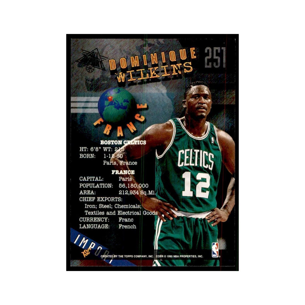 1994 Stadium Club Dominique Wilkins Basketball Cards #251