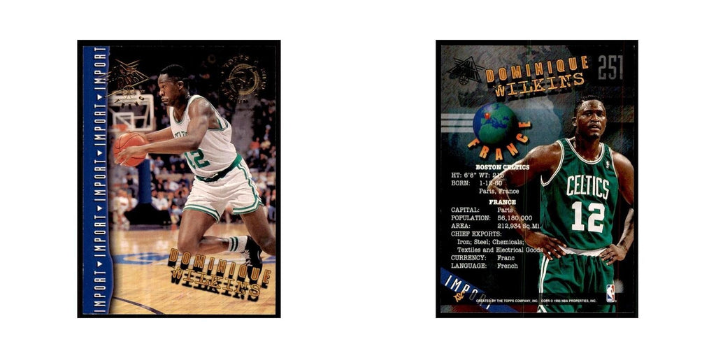 1994 Stadium Club Dominique Wilkins Basketball Cards #251