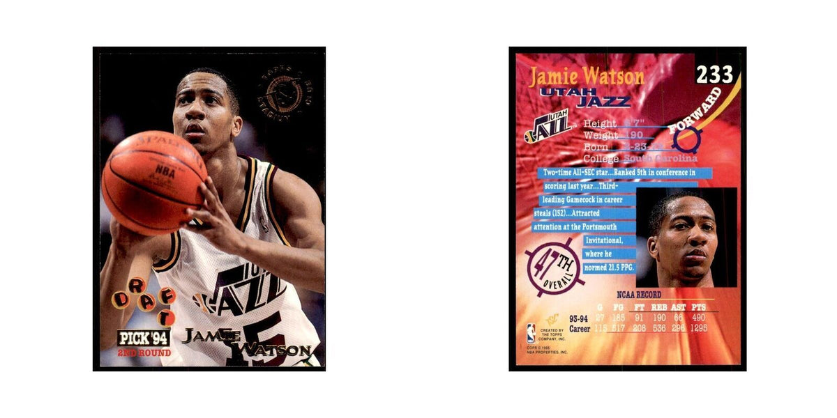 1994 Stadium Club Jamie Watson Basketball Cards #233