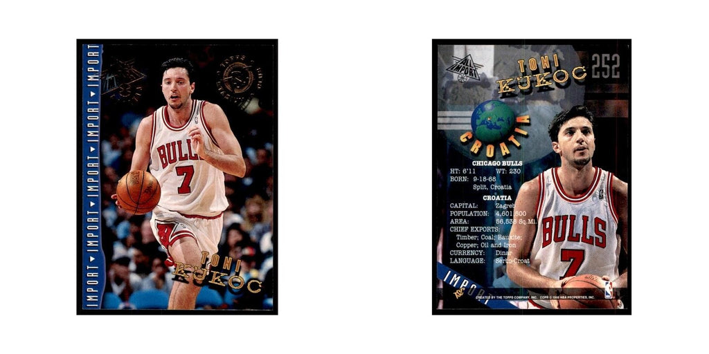 1994 Stadium Club Toni Kukoc Basketball Cards #252