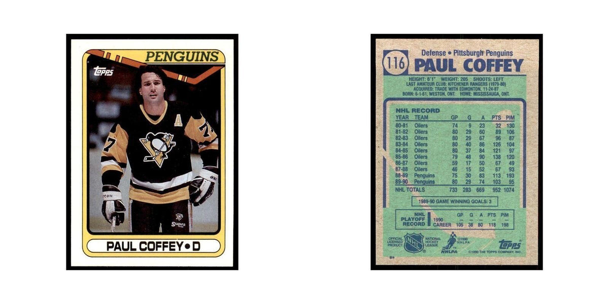 1990 Topps Paul Coffey Hockey Cards #116