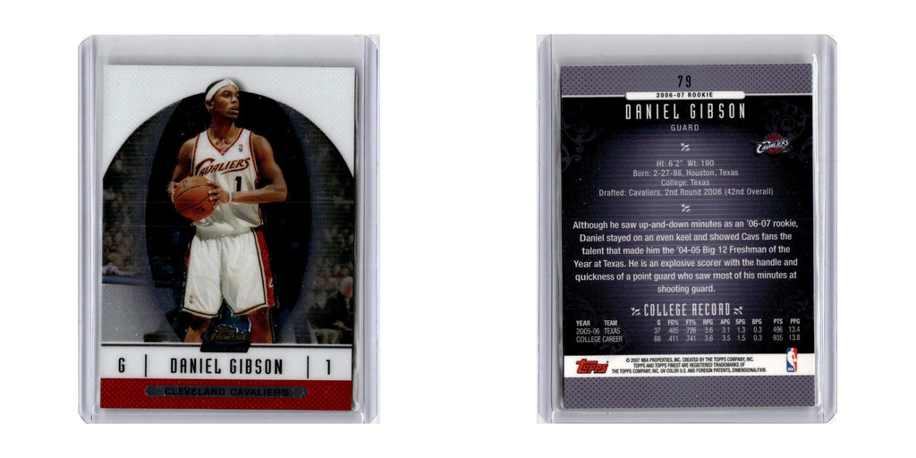 2006 Finest Daniel Gibson RC Cavaliers #79