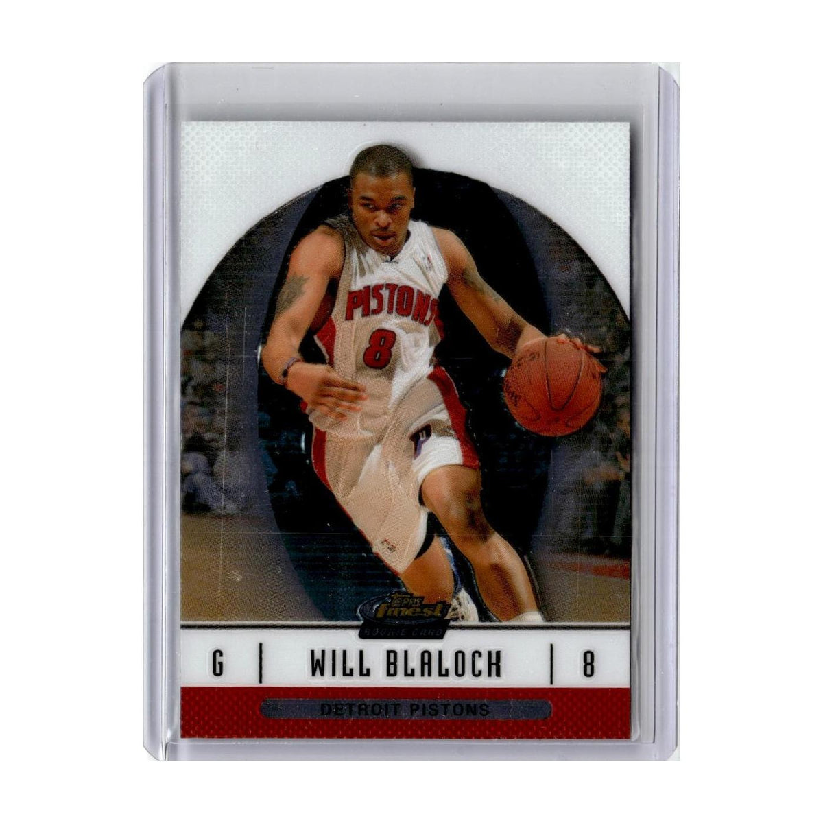 2006 Finest Will Blalock RC Pistons #61