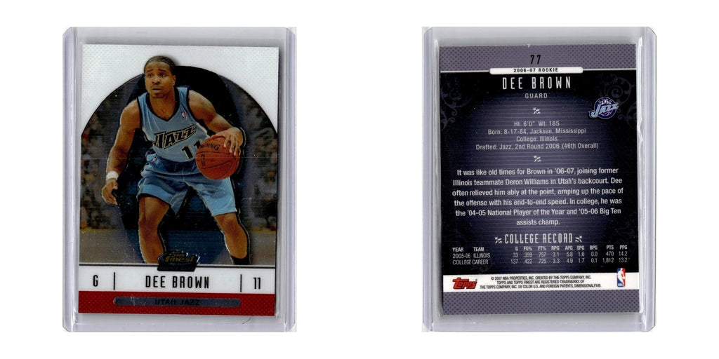 2006 Finest Dee Brown RC Jazz #77