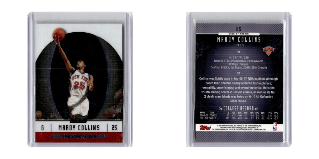 2006 Finest Mardy Collins RC Knicks #85