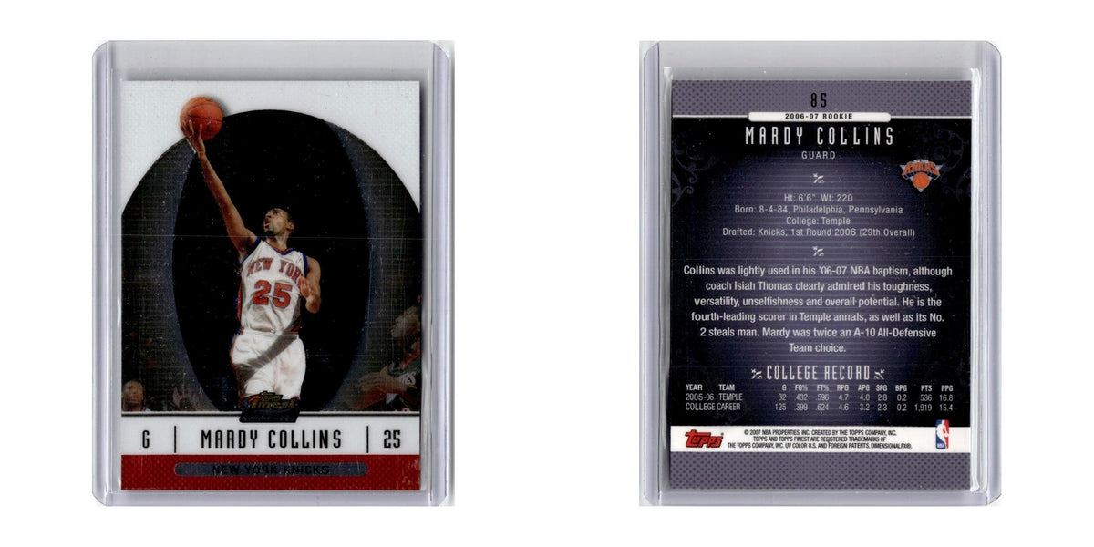2006 Finest Mardy Collins RC Knicks #85