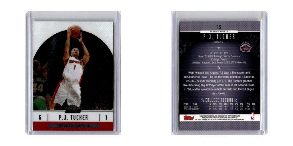 2006 Finest P.J. Tucker RC Raptors #65
