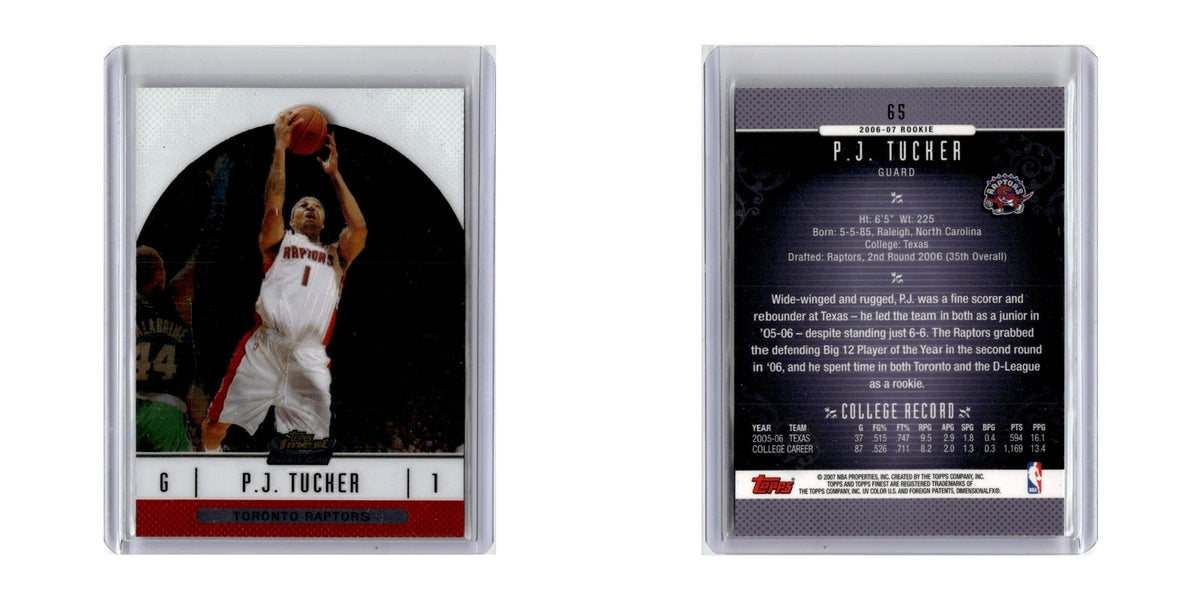 2006 Finest P.J. Tucker RC Raptors #65