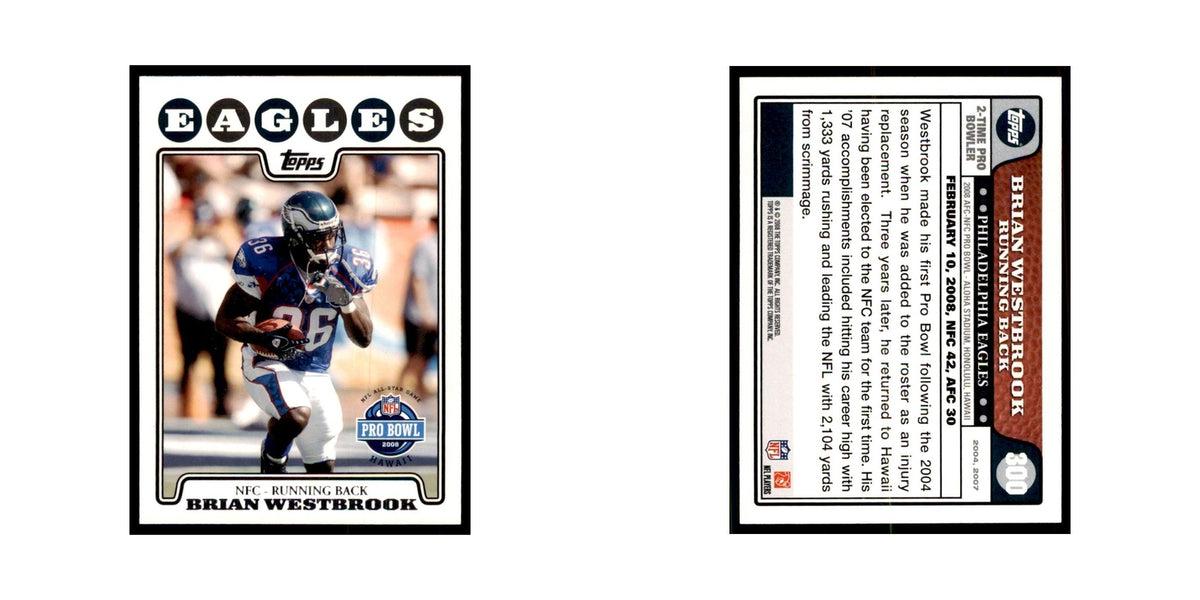 2008 Topps Brian Westbrook Eagles #300