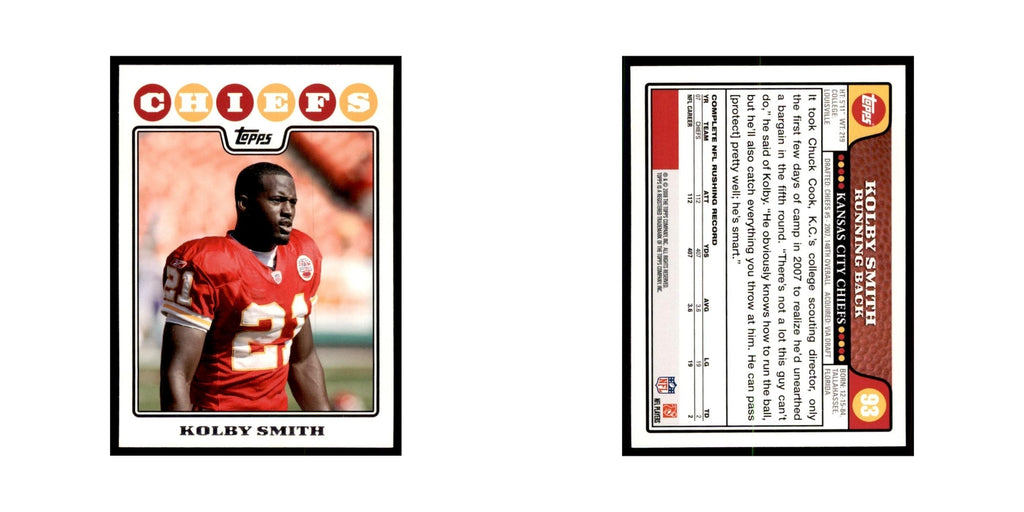 2008 Topps Kolby Smith Chiefs #93