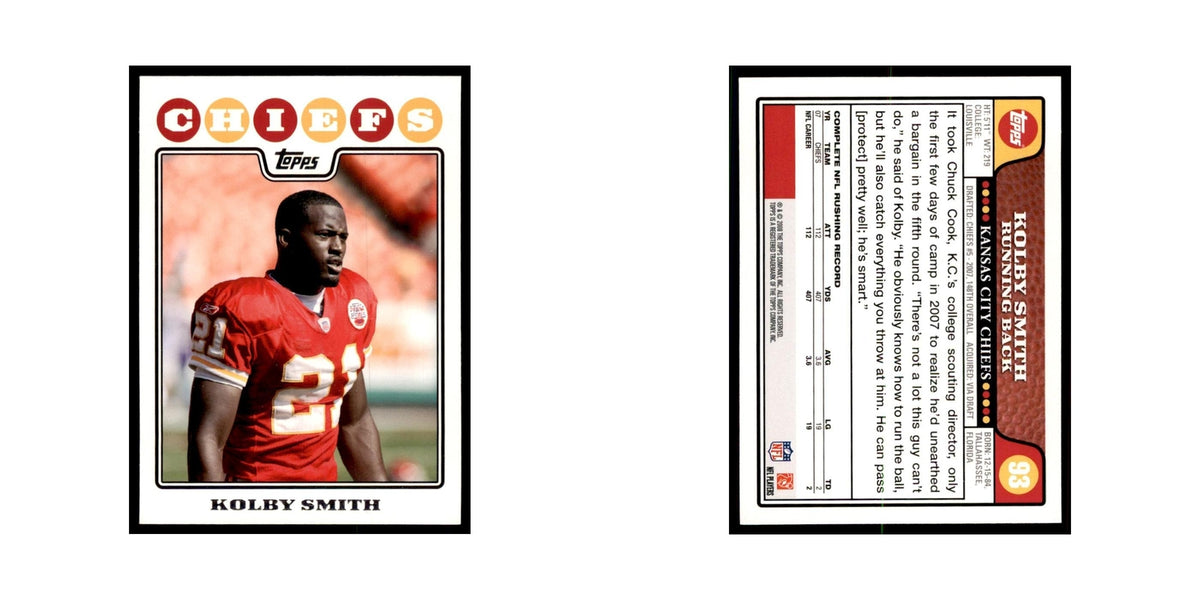 2008 Topps Kolby Smith Chiefs #93