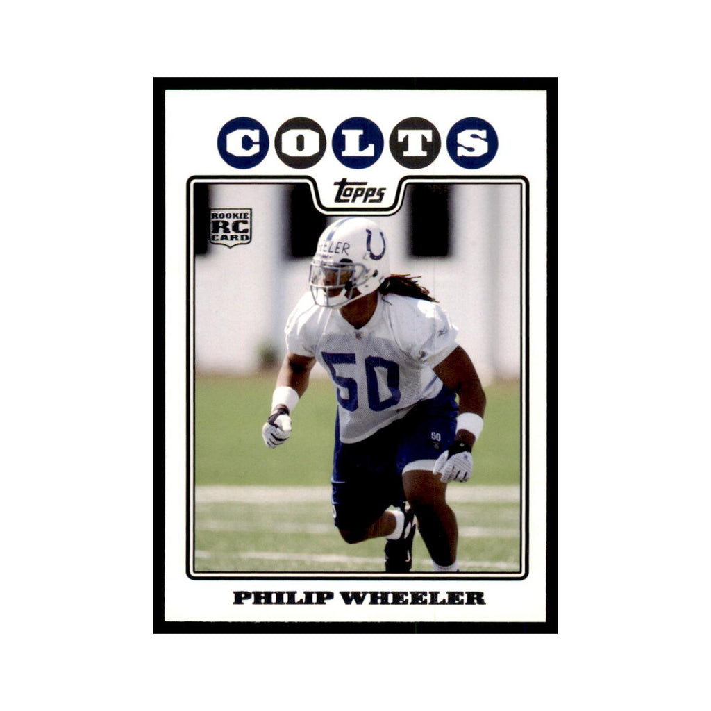 2008 Topps Philip Wheeler RC Colts #414