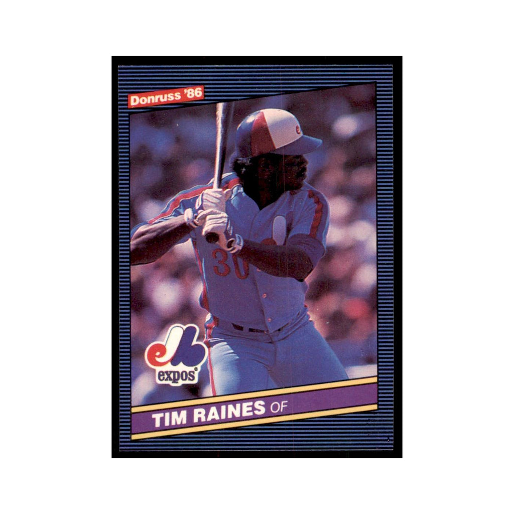 1986 Donruss Tim Raines Baseball Cards #177