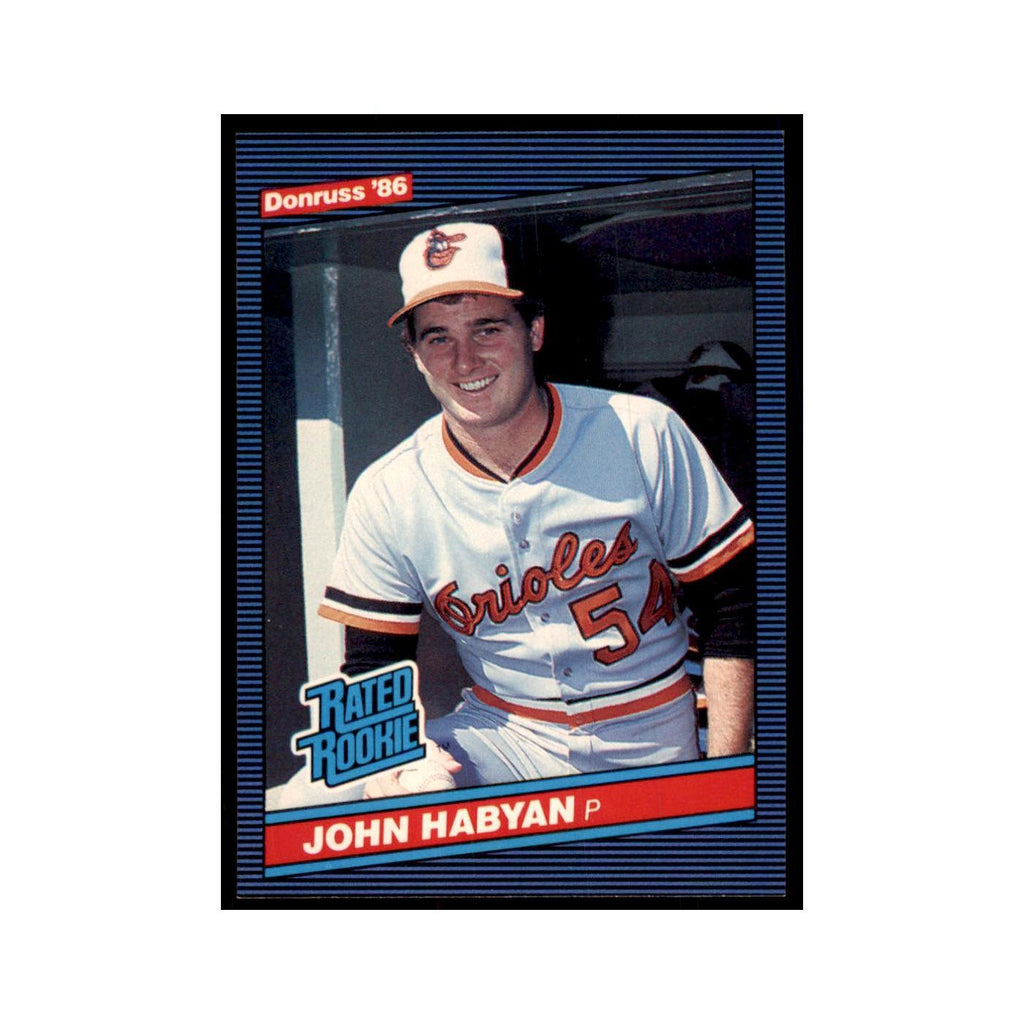 1986 Donruss John Habyan RC Baseball Cards #45