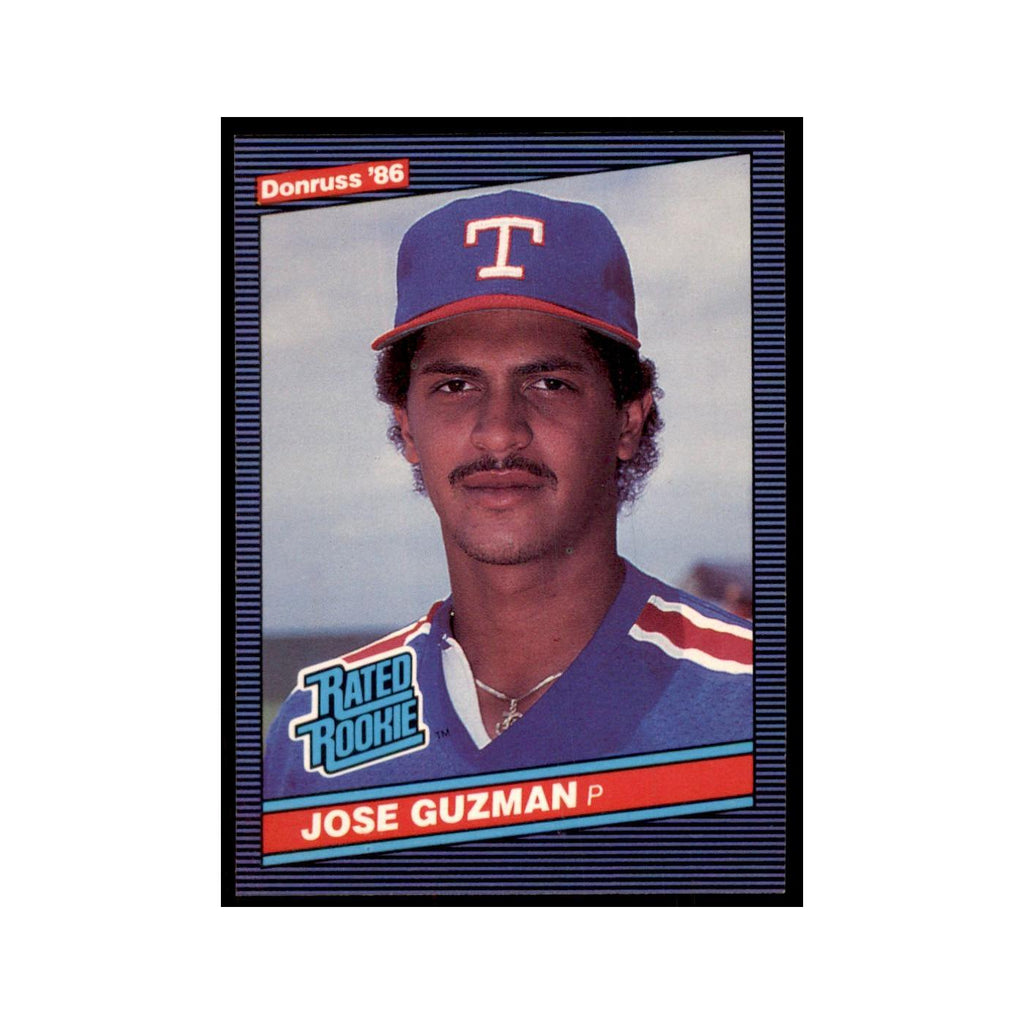 1986 Donruss Jose Guzman RC Baseball Cards #30
